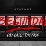 Begundal Brush Font