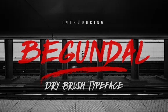 Begundal Brush Font