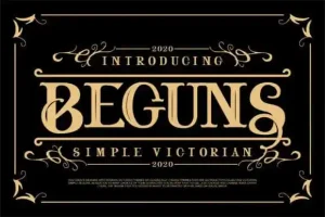 Beguns Display Font