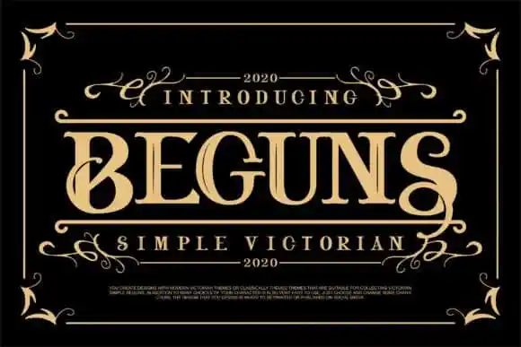 Beguns Display Font