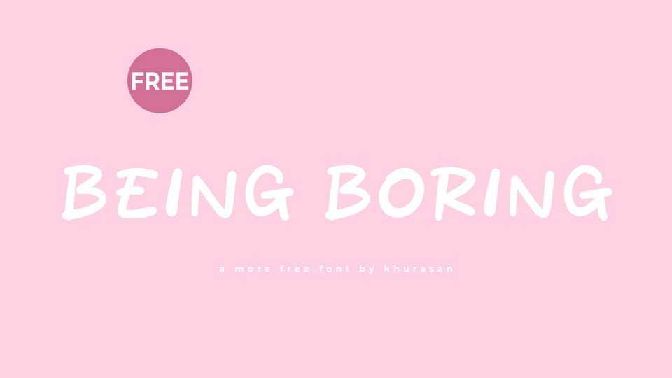 Being Boring Font › Fontesk