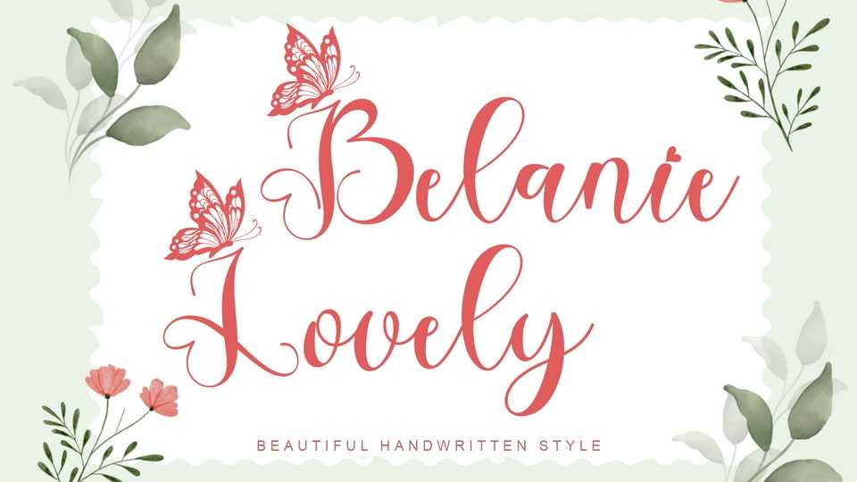 Belanie Lovely Font › Fontesk
