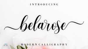 Belarose Script Font › Fontesk
