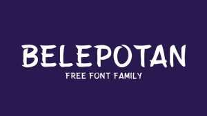 Belepotan Font › Fontesk