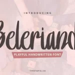 Beleriand Playful Handwriten Font