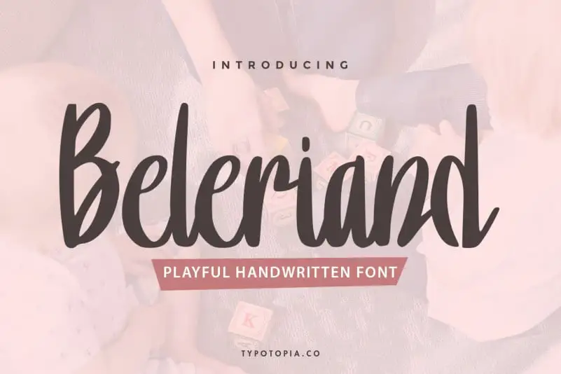 Beleriand Playful Handwriten Font