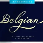 Belgian Signature Font