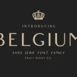 Belgium Font Family - Fonte Grátis Belgium Font Family