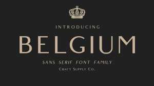 Belgium Font › Fontesk