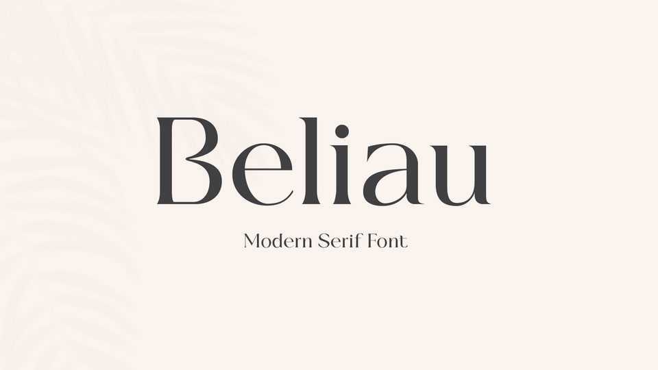 Beliau Font › Fontesk