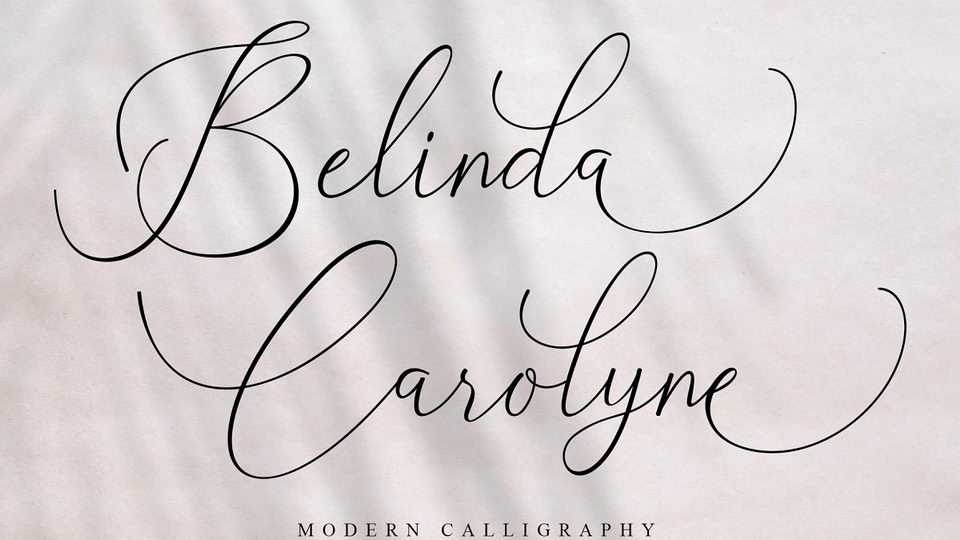 Belinda Carolyne Script Font › Fontesk