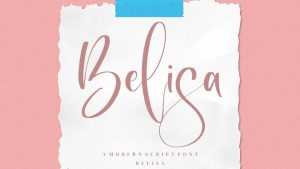 Belisa Script Font › Fontesk
