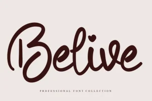 Belive Script Font