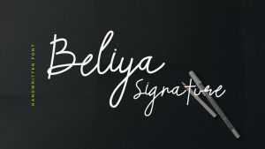Beliya Signature Font › Fontesk