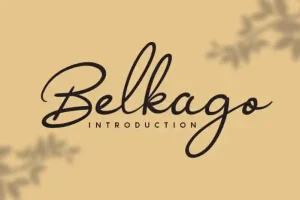 Belkago Handwritten Font