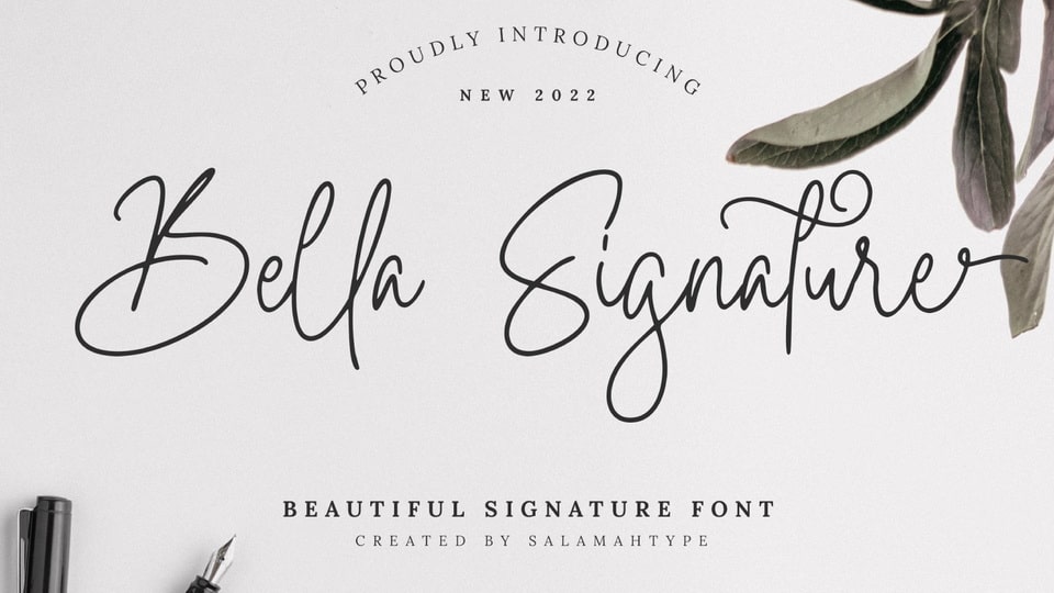 Bella Signature Font › Fontesk
