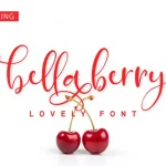 BellaBerry Script Font