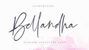 Bellandha Signature Font › Fontesk