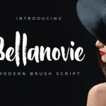 Bellanovie Brush Font - Fonte Grátis Bellanovie Brush Font