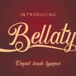 Bellaty Brush Scripts Font