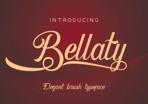 Bellaty Brush Scripts Font