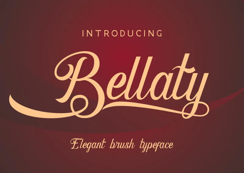 Bellaty Brush Scripts Font
