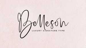 Belleson Script Font › Fontesk
