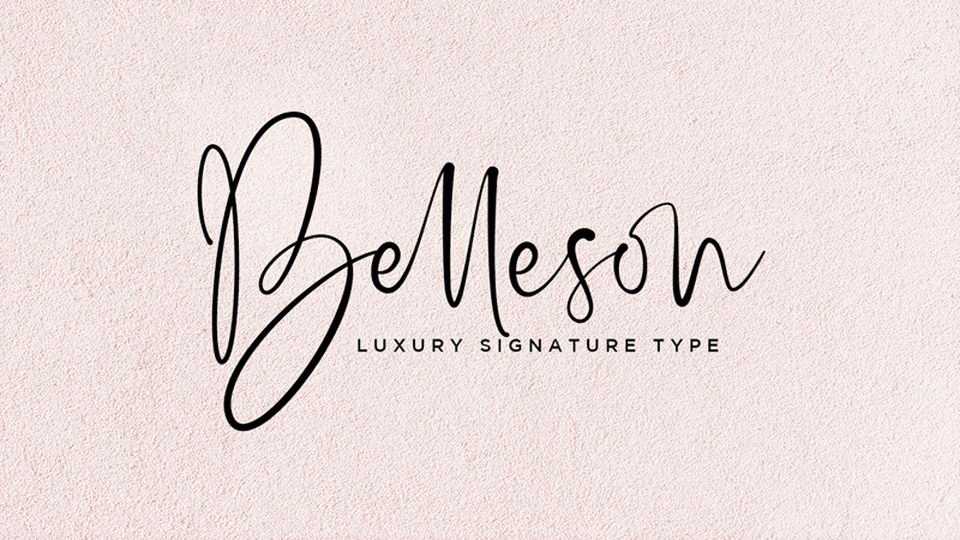Belleson Script Font › Fontesk