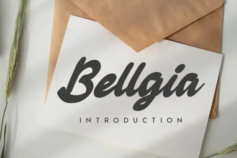 Bellgia Handwritten Font