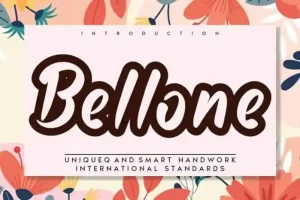 Bellone Display Font
