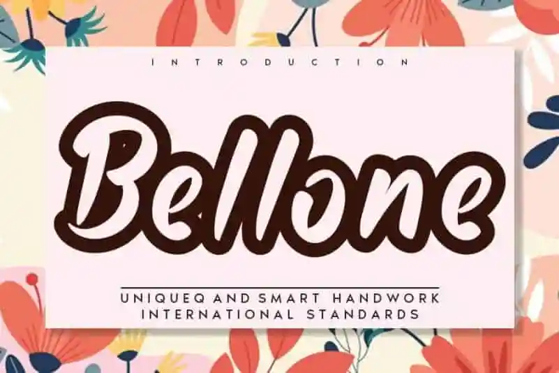 Bellone Display Font