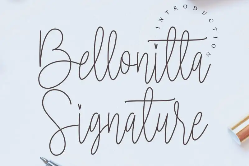 Bellonitta Signature Script Font
