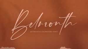 Belmonth Script Font › Fontesk