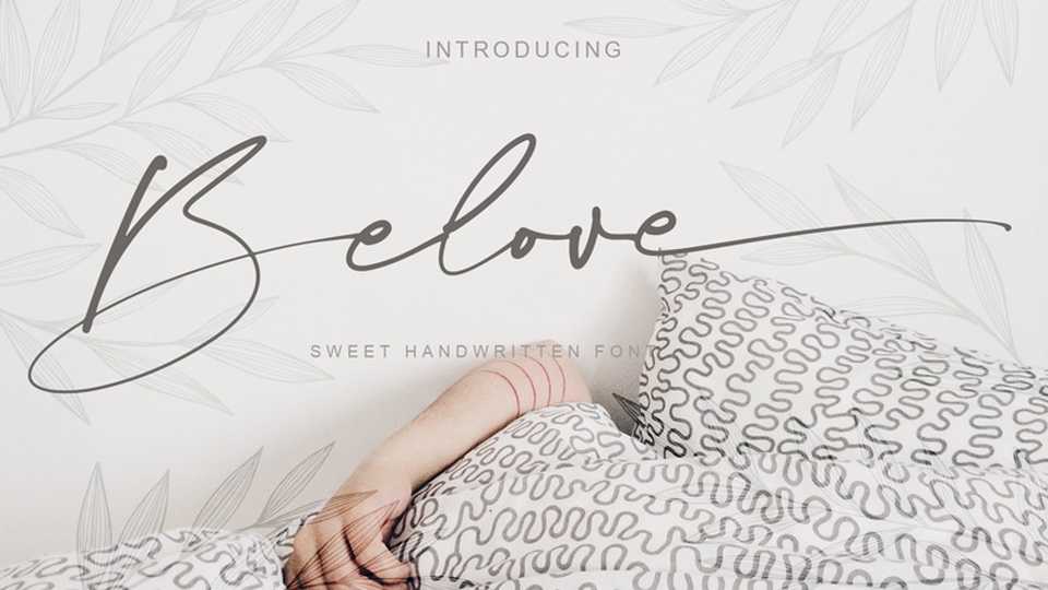 Belove Script Font › Fontesk
