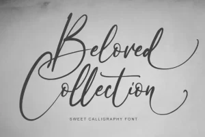 Beloved Collection Calligraphy Font