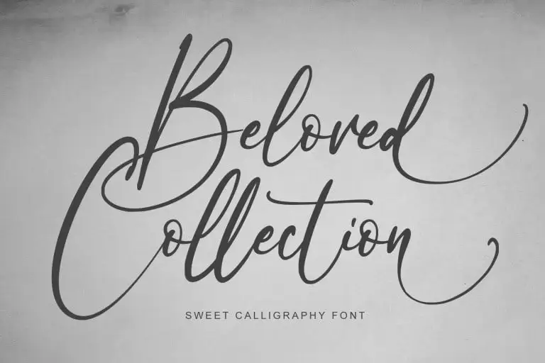 Beloved Collection Calligraphy Font