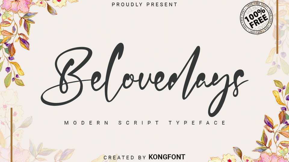Belovedays Script Font › Fontesk