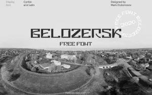 Belozersk Display Font