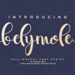 Belymole Calligraphy Font