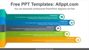 Bend ribbon banner PowerPoint Diagram Template
