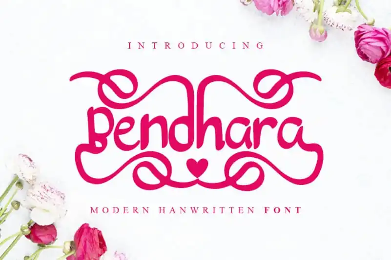 Bendhara Script Font