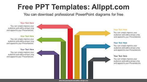 Bent Rising Arrow PowerPoint Diagram