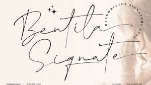 Bentila Signate Font › Fontesk