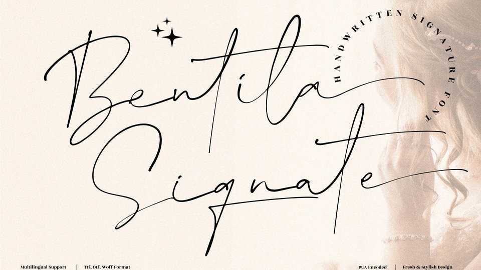 Bentila Signate Font › Fontesk