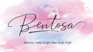 Bentosa Script Font › Fontesk