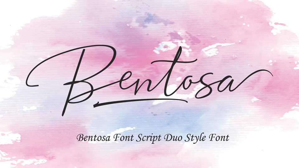 Bentosa Script Font › Fontesk
