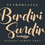 Berdiri Sendiri Script Font