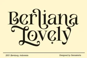 Berliana Lovely Serif Font