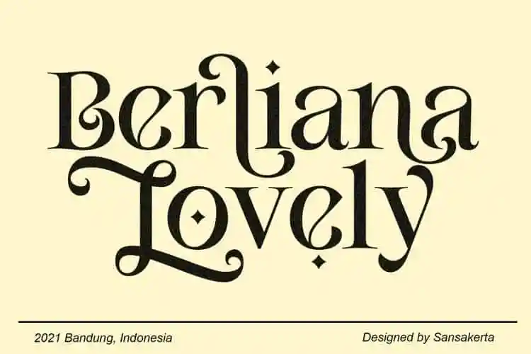 Berliana Lovely Serif Font