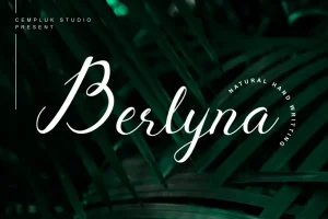 Berlyna - Modern Script Font